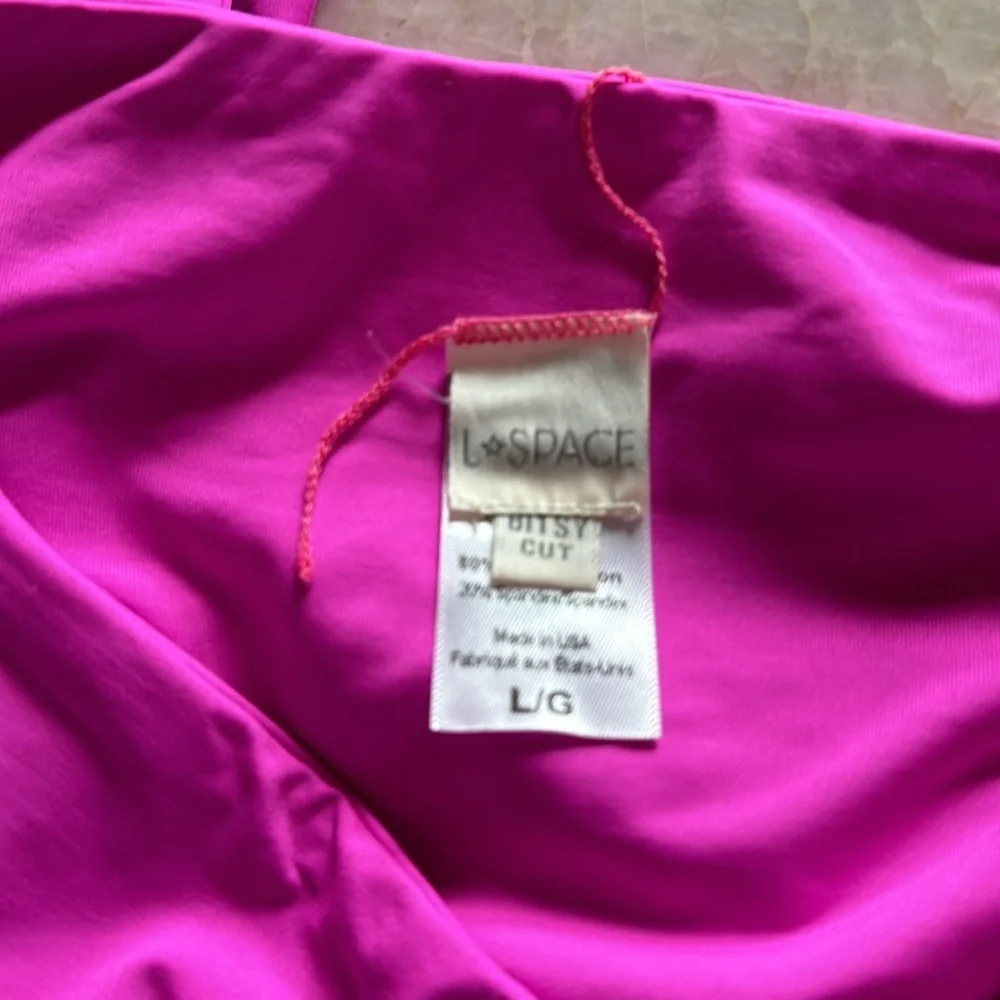 NWOT L*SPACE Fuchsia‎ Harrington Bikini Bottom Retails $119